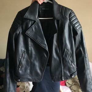 Faux leather jacket
